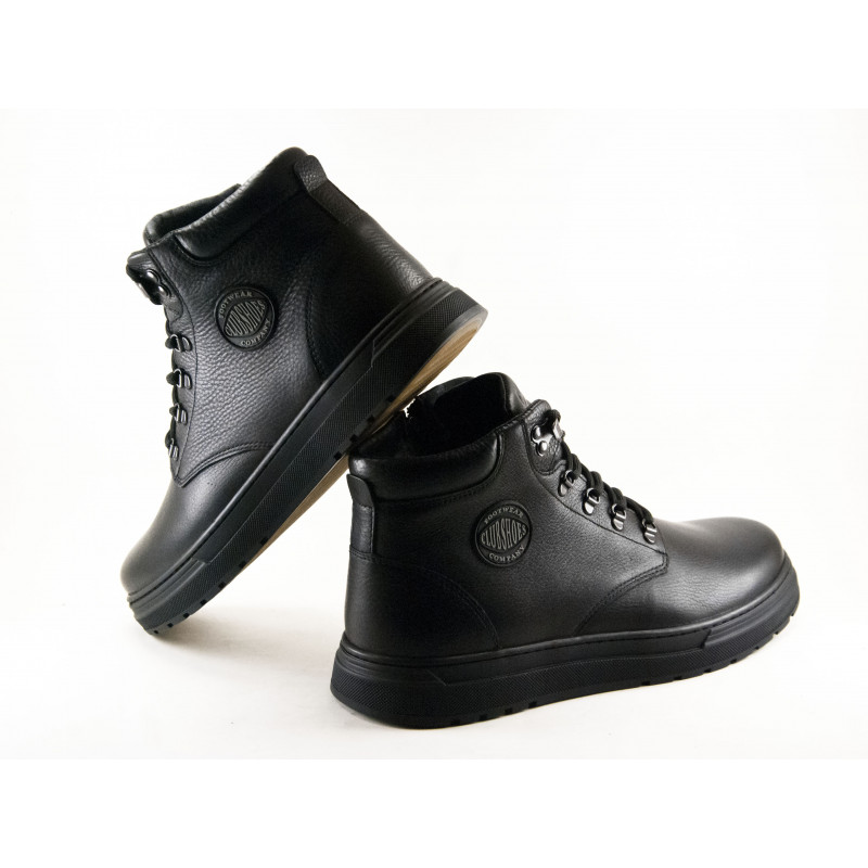 Черевики зимові Clubshoes Comfort чорний із замком