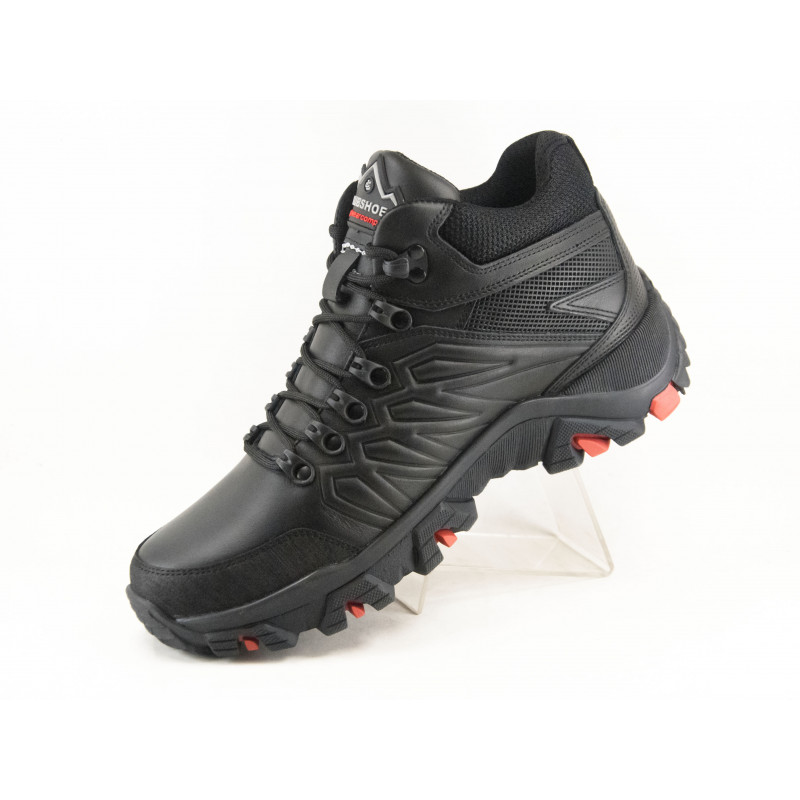 Черевики зима Clubshoes B-4 чорний з червоним