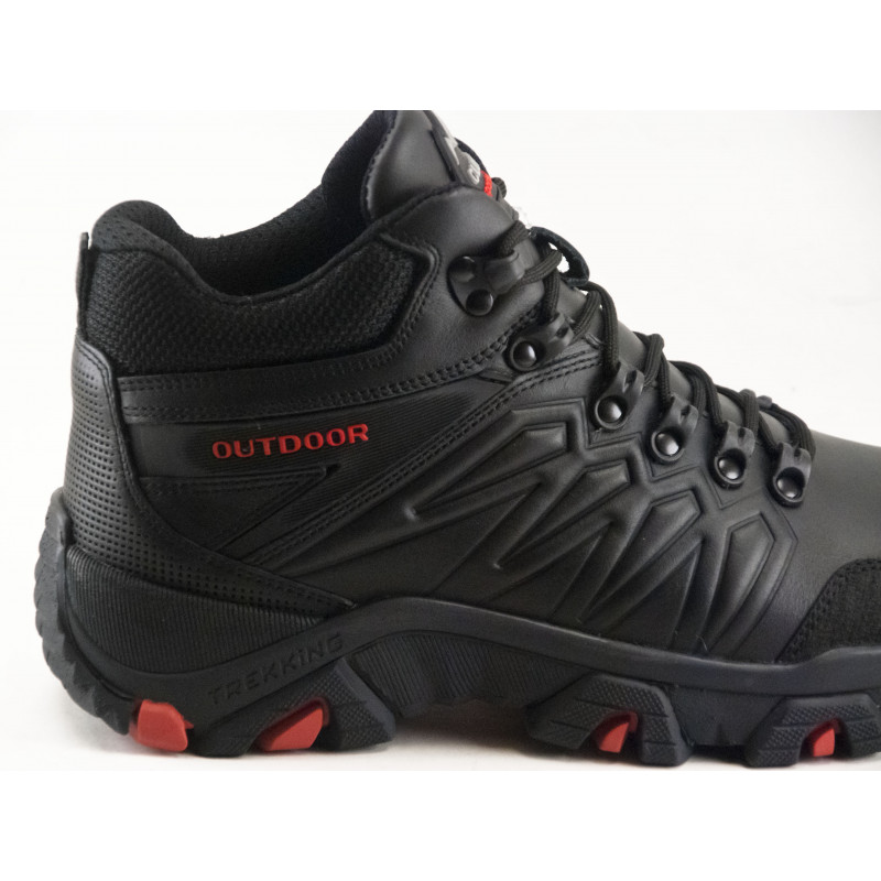 Черевики зима Clubshoes B-4 чорний з червоним