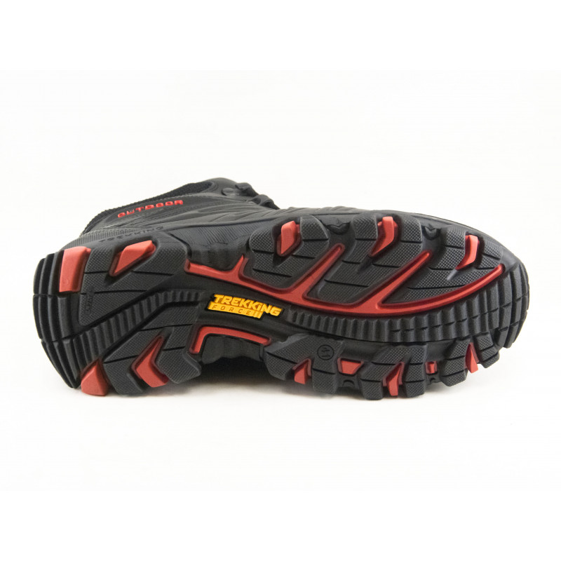 Черевики зима Clubshoes B-4 чорний з червоним
