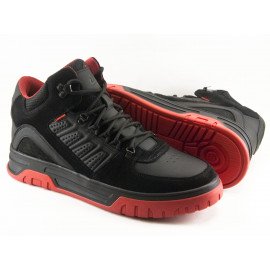 Черевики зимові спорт  Clubshoes 10 чорний з червоним