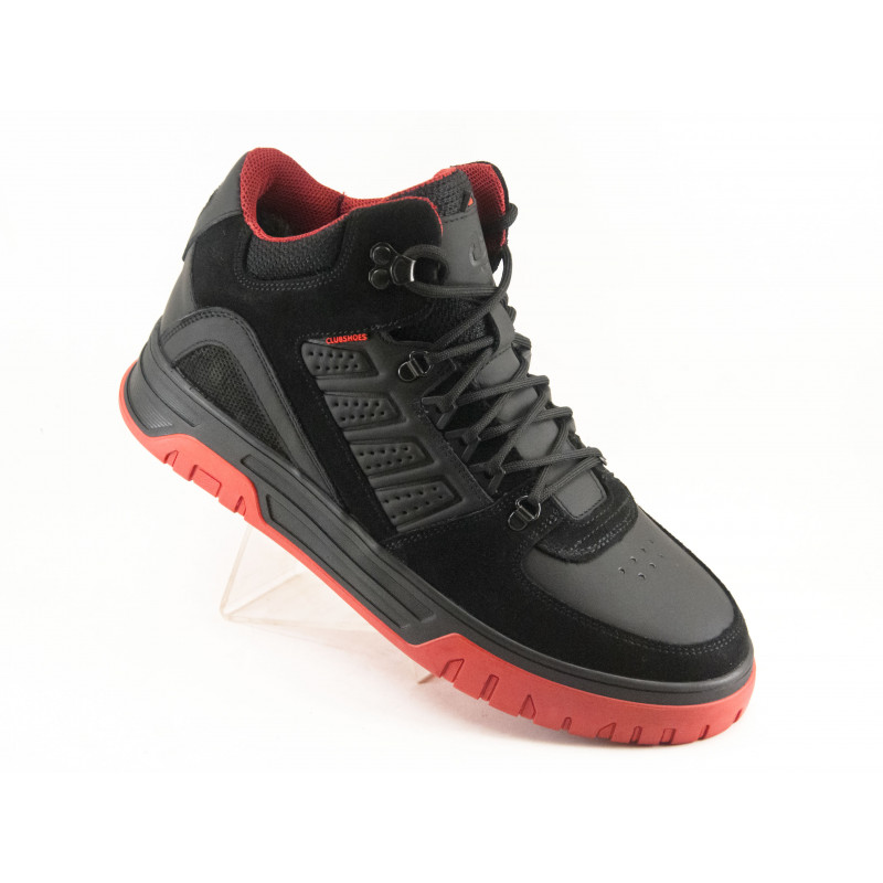 Черевики зимові спорт Clubshoes 10 чорний з червоним