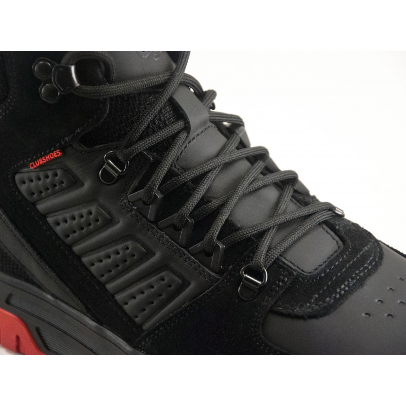 Черевики зимові спорт Clubshoes 10 чорний з червоним