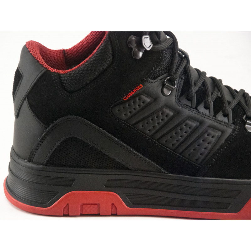 Черевики зимові спорт Clubshoes 10 чорний з червоним