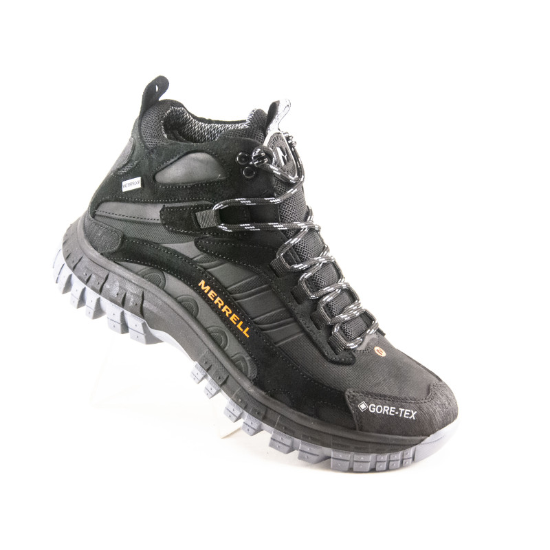Черевики зимові Merrell M 25 чорний з помаранчевим
