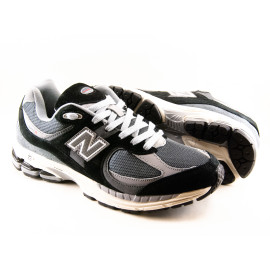 Демісезонні кросівки NB 2002 Gray-black ліцензія сірочорний