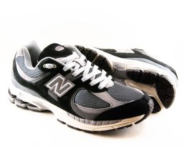 Демісезонні кросівки NB 2002 Gray-black ліцензія сірочорний